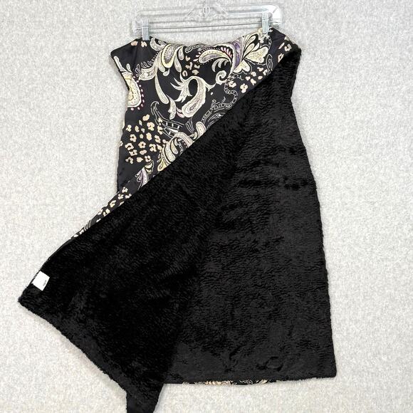 Preston & York 100% Silk Wrap Double Layer Paisley Quiet Luxury Elegant Cozy - Picture 7 of 16